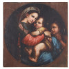 AFTER RAFAEL SANTI OIL PAINTING MADONNA CHRIST PIC-0