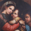 AFTER RAFAEL SANTI OIL PAINTING MADONNA CHRIST PIC-1