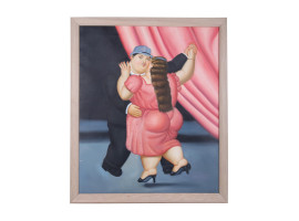 VINTAGE GICLEE PRINT CANVAS AFTER FERNANDO BOTERO