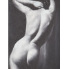 VINTAGE OIL PAINTING NUDE SIGNED BY ARTIST VERDI PIC-1