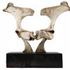 THE TOUCH BONE SCULPTURE SIGNED BY JERRY HARDIN PIC-2