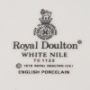 1978 ROYAL DOULTON PORCELAIN TABLEWARE WHITE NILE PIC-10