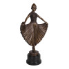 ART DECO BRONZE STATUE AFTER DEMETRE CHIPARUS PIC-0