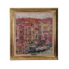 VINTAGE ABSTRACT VENICE PAINTING BY MARCO SASSORE PIC-0