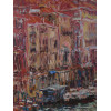 VINTAGE ABSTRACT VENICE PAINTING BY MARCO SASSORE PIC-1