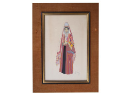 BETHLEHEM JUDEA FASHION COSTUME PRINT BY SOUTHBY