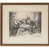 JUDAIC ETCHING OF SCHOLARS AFTER BERNARD TREBACZ PIC-0