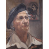 AMERICAN OIL PAINTING PORTRAIT ATTR TO G HARVEY PIC-1
