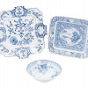 COLLECTION OF JAPANESE BLUE WHITE PORCELAIN DISH PIC-0