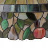 VINTAGE STAINED GLASS TIFFANY STYLE PENDANT LAMP PIC-3