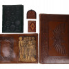 TRIANON EMBOSSED LEATHER FOLDERS AND WALLETS PIC-1