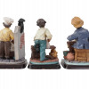 4 VINTAGE FIGURINES OF OLD MEN DW POLY COLLECTION PIC-2