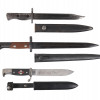 THREE GERMAN AND SOVIET DAGGERS WITH SHEATHS RZM PIC-1