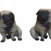 TWO AUSTRIAN TERRACOTTA FIGURINES OF PUGS C. 1890 PIC-4