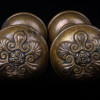 ANTIQUE VICTORIAN DOOR BRONZE AND CRYSTAL KNOBS PIC-6