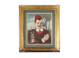 AFTER HENRI ROUSSEAU VINTAGE PRINT PORTRAIT LOTI