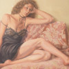 VINTAGE AMERICAN NUDE WOMAN OIL PAINTING SIGNED PIC-1