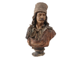 F GOLDSCHEIDER TERRACOTTA BUST OF A RUSSIAN MAN