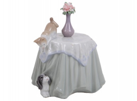 LLADRO 2002 PORCELAIN STATUETTE PLAYFUL MATES IOB