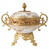 ANTIQUE SEVRES STYLE ORMOLU PORCELAIN CENTERPIECE PIC-2