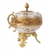 ANTIQUE SEVRES STYLE ORMOLU PORCELAIN CENTERPIECE PIC-1