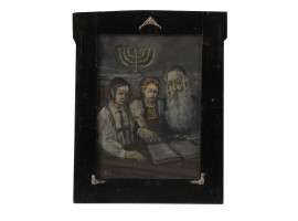 JUDAICA GOUACHE PAINTING TEACHING BY JOSEF BROZ