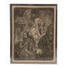 ANTIQUE JUDAICA LITHOGRAPH SCENE BY DAVID BLANES PIC-0