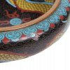 ANTIQUE CHINESE CLOISONNE ENAMEL AND BRASS BOWL PIC-4