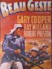 AMERICAN AD POSTER BEAU GESTE GARY COOPER MOVIE PIC-1