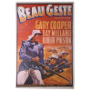 AMERICAN AD POSTER BEAU GESTE GARY COOPER MOVIE PIC-0