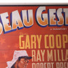 AMERICAN AD POSTER BEAU GESTE GARY COOPER MOVIE PIC-3