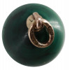 RUSSIAN 14K GOLD AND MALACHITE EGG CHARM PENDANT PIC-3