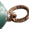 RUSSIAN 14K GOLD AND MALACHITE EGG CHARM PENDANT PIC-5