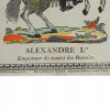 A HAND-COLORED LITHOGRAPH DEPICTING ALEXANFER I PIC-1