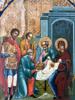 RUSSIAN ORTHODOX ICON ADORATION OF MAGI, 19TH C. PIC-2