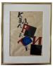 RUSSIAN SOVIET ABSTRACT PAINTING FROM 1920S PIC-0