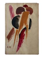 RUSSIAN ABSTRACT PAINTING ATTR. TO A. RODCHENKO