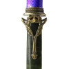 RUSSIAN SILVER ENAMEL NEPHRITE JADE LETTER OPENER PIC-5