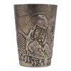 RUSSIAN SILVER WARRIOR BOGATYR VODKA BEAKER CUP PIC-2