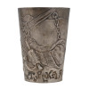 RUSSIAN SILVER WARRIOR BOGATYR VODKA BEAKER CUP PIC-4