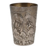 RUSSIAN SILVER WARRIOR BOGATYR VODKA BEAKER CUP PIC-0