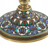 RUSSIAN GILT SILVER ENAMEL PLIQUE A  JOUR SHERBET PIC-6