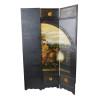 HANDPAINTED WOOD FOLDING ROOM DIVIDER FLOWER VASE PIC-3