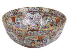 CHINESE DECORATIVE HANDPAINTED PORCELAIN BOWL