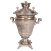 A RUSSIAN LARGE SILVER ENGRAVED SAMOVAR PIC-2