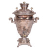 A RUSSIAN LARGE SILVER ENGRAVED SAMOVAR PIC-0