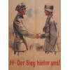 VINTAGE GERMAN WWII SS TROOPS VICTORY POSTER PIC-1