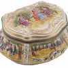 ANTIQUE FRENCH HANDPAINTED PORCELAIN DRESSER BOX PIC-0