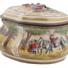 ANTIQUE FRENCH HANDPAINTED PORCELAIN DRESSER BOX PIC-3