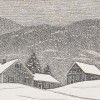 TWO WINTER LANDSCAPE ENGRAVINGS BY ASA CHEFFETZ PIC-3